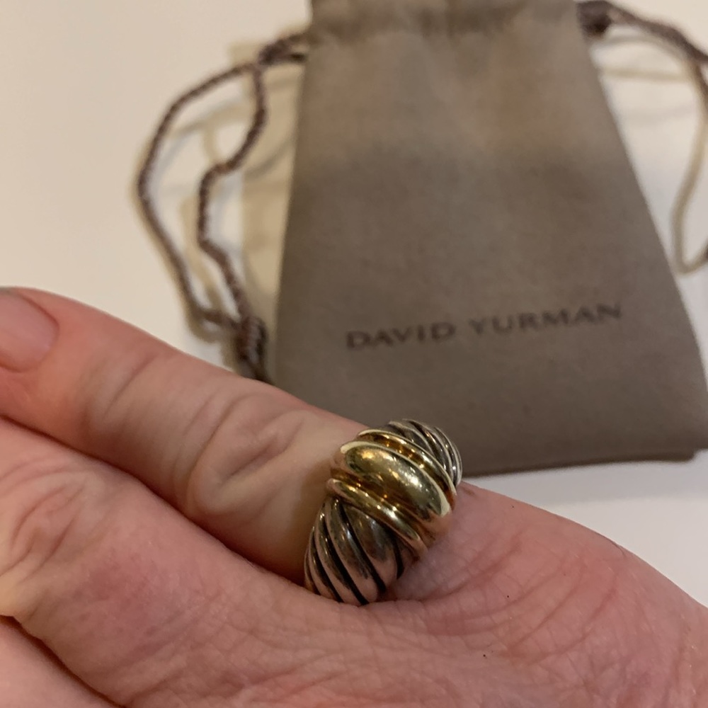 David Yurman gold / silver Ring Great Valentines Gift!! - Picture 2 of 12